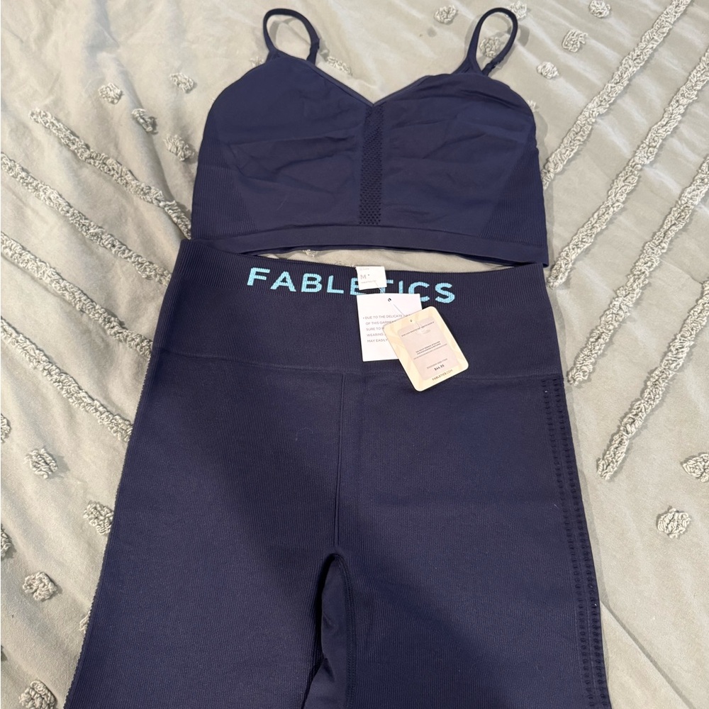 Fabletics Dark Blue Activewear Set - image 1